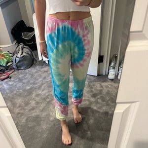 Chaser pastel tie dye sweatpant.